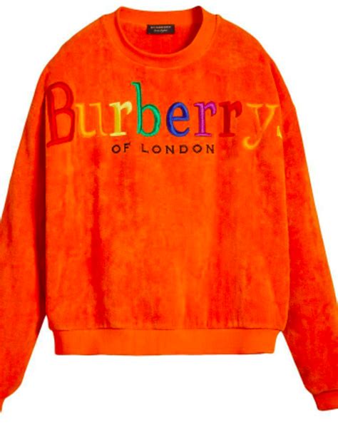 burberry yellow crewneck rainbow|Burberry Crew Necks for Men .